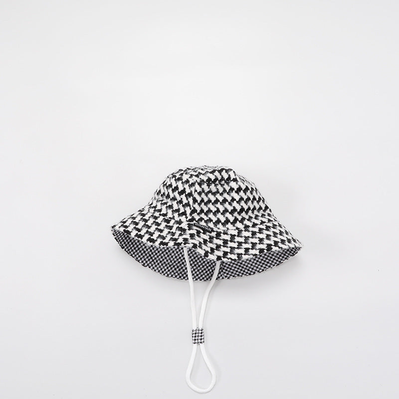 Wholesale Cotton Plaid Leopard Bucket Hat